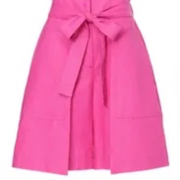 Eudon Choi Rent the runway Pink pleated shorts linen sz 4 $275 - Picture 6 of 6